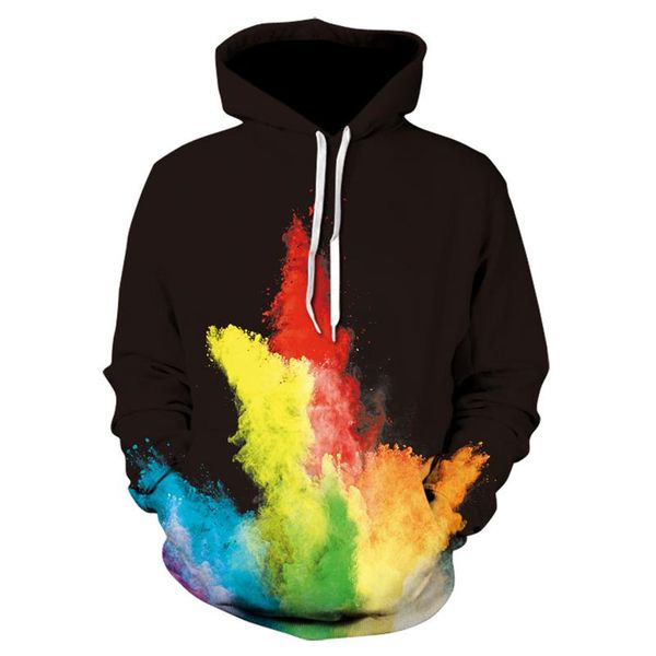men's hoodies & sweatshirts sportswear fashion 3d color smoke print hoodie pullover hip hop sweatshirt, Black
men's hoodies & sweatshirts sportswear fashion 3d color smoke print hoodie pullover hip hop sweatshirt, Black