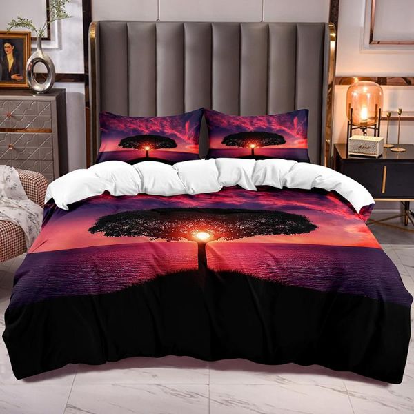 bedding sets botanical duvet cover with natural view print purple-red sky and large tree pattern men teen room comforter
bedding sets botanical duvet cover with natural view print purple-red sky and large tree pattern men teen room comforter