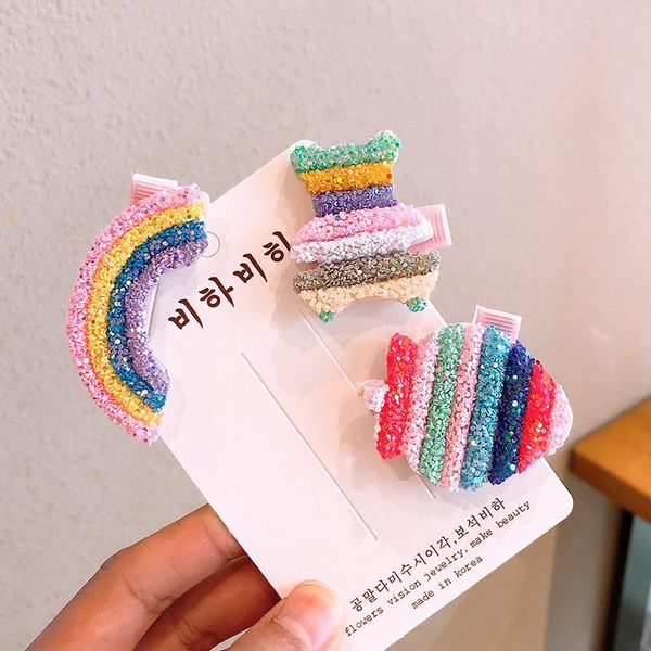 new children cute shiny rainbow star love flower deer ornament hair clips girls lovely safe hairpins kids sweet hair accessories, Slivery;white
new children cute shiny rainbow star love flower deer ornament hair clips girls lovely safe hairpins kids sweet hair accessories, Slivery;white