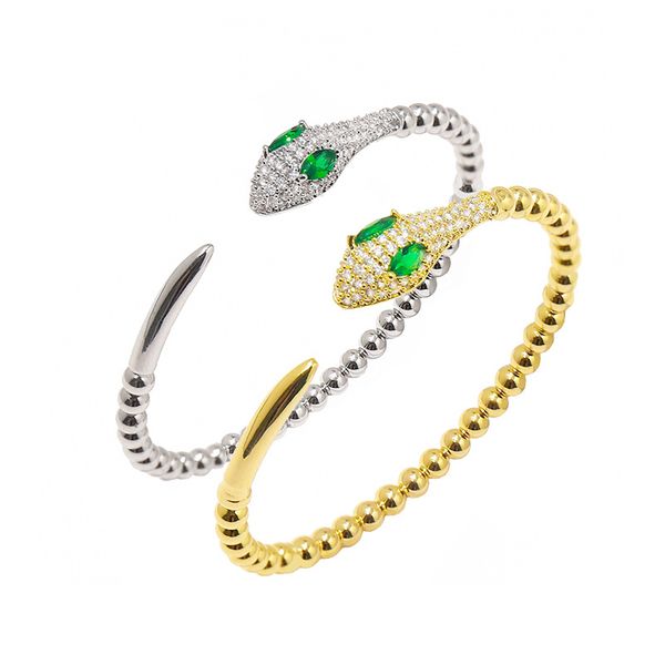 high end designer jewelry spiral friendship bracelet snake bangle women silver gold infinity charm womens diamonds beaded bracelets fashion, Black