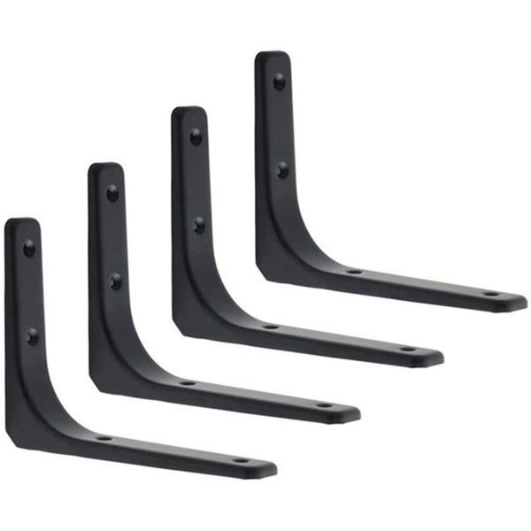 hooks & rails 4pcs iron wall shelf bracket heavy duty support joint angle mutiple purpose - small bookshelf
hooks & rails 4pcs iron wall shelf bracket heavy duty support joint angle mutiple purpose - small bookshelf