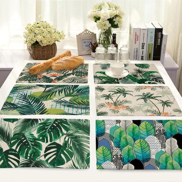 mats & pads non-slip insulation placemat for table dinner plant leves cotton linen home decor 42*32cm dd208
mats & pads non-slip insulation placemat for table dinner plant leves cotton linen home decor 42*32cm dd208