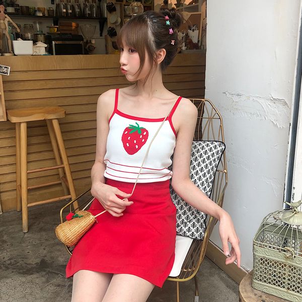 kawaii lemon-embroidered strawberry schoolgirl crocheted korean summer oversized women's clothing harajuku off the should no4l, White
kawaii lemon-embroidered strawberry schoolgirl crocheted korean summer oversized women's clothing harajuku off the should no4l, White