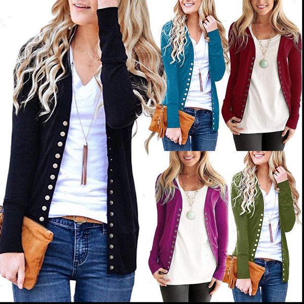 women knitted cardigan coat autumn winter casual v neck long sleeve snap button crochet knit sweater coat female outfits, White;black
women knitted cardigan coat autumn winter casual v neck long sleeve snap button crochet knit sweater coat female outfits, White;black