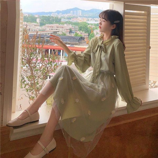 casual dresses long sleeve dress women patchwork bow collar embroidery elegant college trendy causal holiday ulzzang empire lovely fall apri, Black;gray
casual dresses long sleeve dress women patchwork bow collar embroidery elegant college trendy causal holiday ulzzang empire lovely fall apri, Black;gray