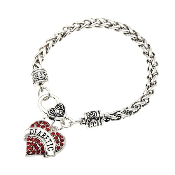 charm bracelets fashion lychee diabetic crystal rhinestone heart bracelet awareness alert wristband jewelry, Golden;silver
charm bracelets fashion lychee diabetic crystal rhinestone heart bracelet awareness alert wristband jewelry, Golden;silver