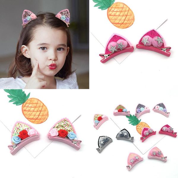 children's cute cat ears hairpin pair of sweet bangs clip hairpin clip girl baby headwear, Slivery;white
children's cute cat ears hairpin pair of sweet bangs clip hairpin clip girl baby headwear, Slivery;white