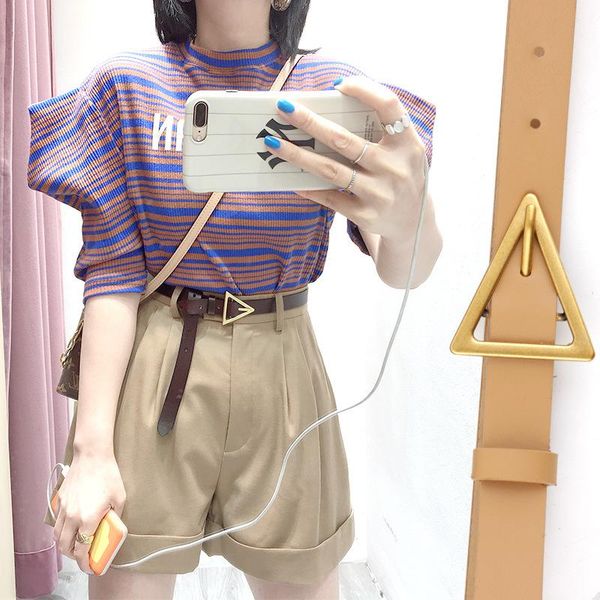 belts women's belt triangle metal buckle luxury fashion design dress versatile female decoration casual thin, Black;brown
belts women's belt triangle metal buckle luxury fashion design dress versatile female decoration casual thin, Black;brown