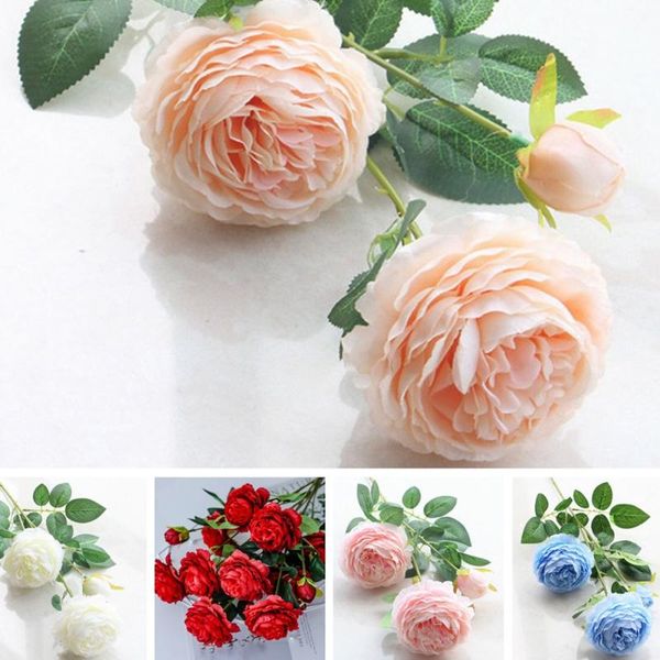 decorative flowers & wreaths 3 heads 1pc peony artificial flower fake bouquet branch for home house wedding decor
decorative flowers & wreaths 3 heads 1pc peony artificial flower fake bouquet branch for home house wedding decor
