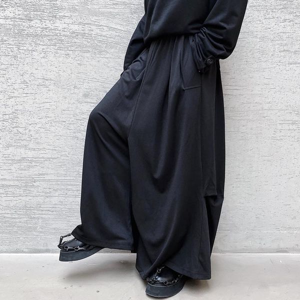 men's pants male streetwear vintage loose harem trousers skirt pant stage fashion show clothing japan style wide leg casual, Black
men's pants male streetwear vintage loose harem trousers skirt pant stage fashion show clothing japan style wide leg casual, Black
