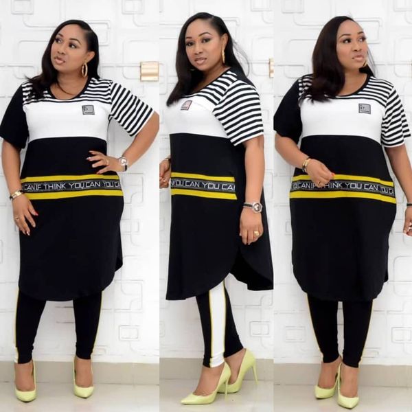 two pieces set of new wave clothes dashiki striped suit letters super elastic pants party for women outfits gvkq, Red
two pieces set of new wave clothes dashiki striped suit letters super elastic pants party for women outfits gvkq, Red
