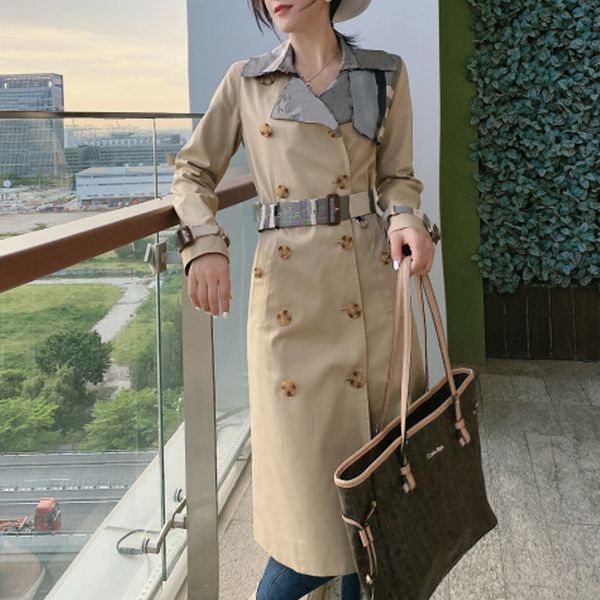 women's trench coats long classic windbreaker waterproof british new high-end english style autumn winter gabadian solid color a04, Tan;black
women's trench coats long classic windbreaker waterproof british new high-end english style autumn winter gabadian solid color a04, Tan;black