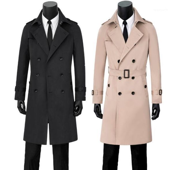 men's trench coats mens black beige spring autumn fashion korean man double breasted coat men clothes overcoat long sleeve s - 9xl, Tan;black
men's trench coats mens black beige spring autumn fashion korean man double breasted coat men clothes overcoat long sleeve s - 9xl, Tan;black