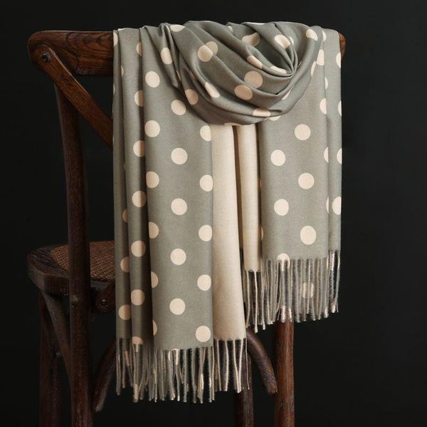 scarves thickening solid soft ladies shawl wrap autumn winter pashmina muffler women scarf cashmere color lattice dots, Blue;gray
scarves thickening solid soft ladies shawl wrap autumn winter pashmina muffler women scarf cashmere color lattice dots, Blue;gray
