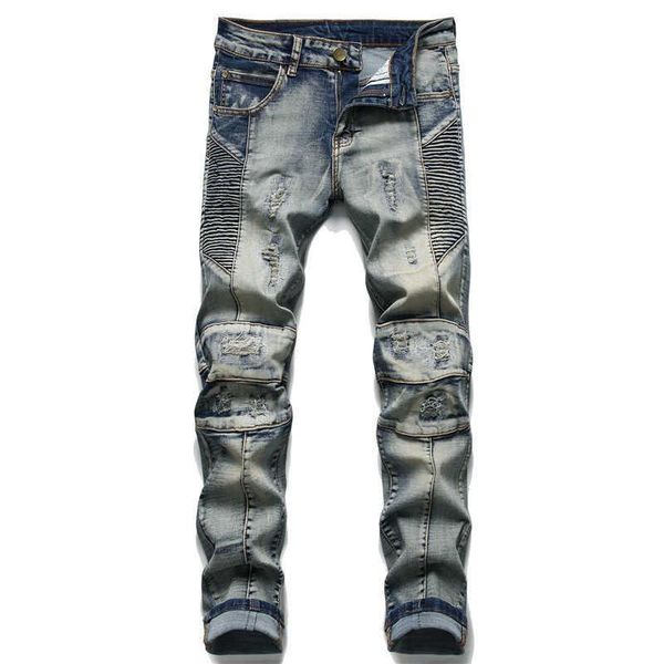 men's jeans men 2021 winter spring fashion denim ankle length modis pants slim trousers brand clothing streetwear plus size 38-40, Blue
men's jeans men 2021 winter spring fashion denim ankle length modis pants slim trousers brand clothing streetwear plus size 38-40, Blue
