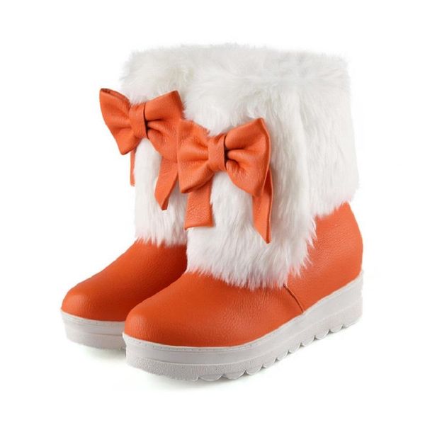 boots snow winter women keep warm plush cotton shoes wedges platform fur bowknot ladies ankle zapatos mujer, Black
boots snow winter women keep warm plush cotton shoes wedges platform fur bowknot ladies ankle zapatos mujer, Black