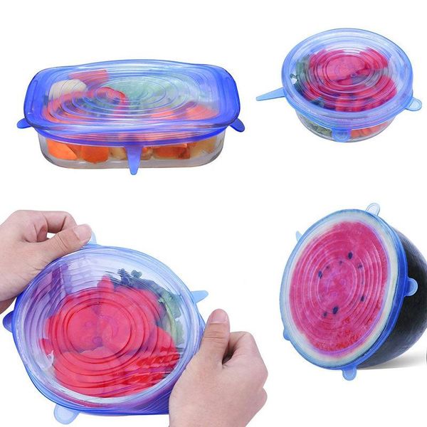 kitchen storage & organization 6 pcs reusable silicone fresh cover stretch lids seal lid bowl wrap accessories
kitchen storage & organization 6 pcs reusable silicone fresh cover stretch lids seal lid bowl wrap accessories