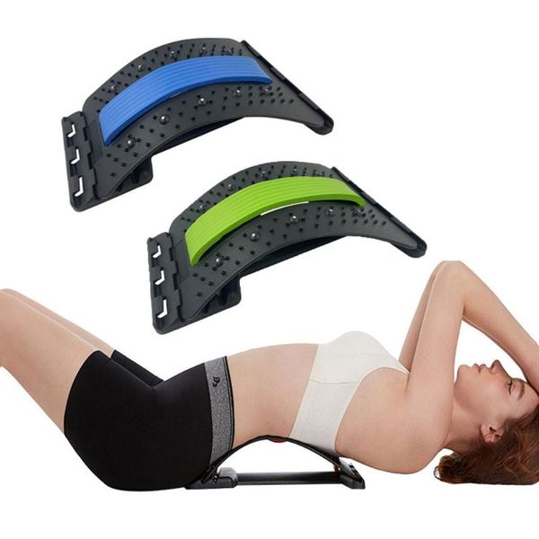 waist support back lumbar stretcher stretching treatment fitness relaxation mate spinal pain relief spine massager, Black;gray
waist support back lumbar stretcher stretching treatment fitness relaxation mate spinal pain relief spine massager, Black;gray