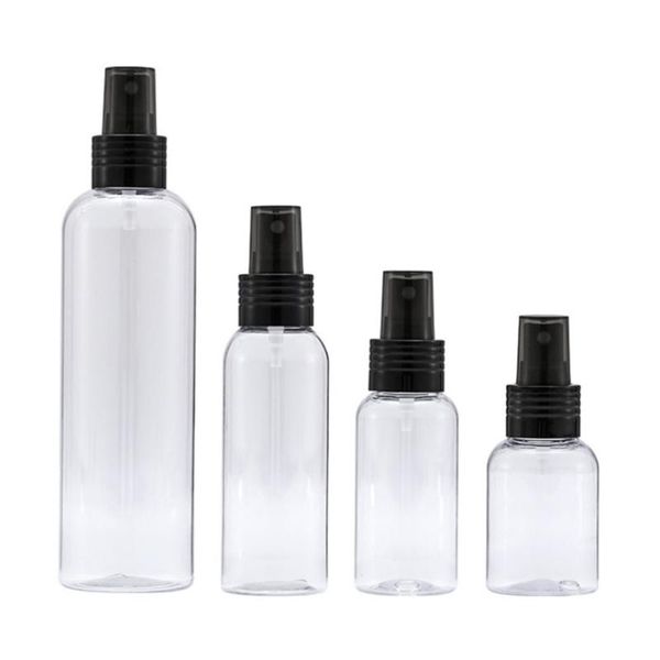 1pc empty clear spray bottle with black cap plastic spray refillable bottle pump 70/100/250ml cosmetic container big capacity
1pc empty clear spray bottle with black cap plastic spray refillable bottle pump 70/100/250ml cosmetic container big capacity