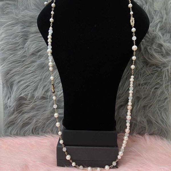 2021 brand fashion jewelry women vintage thick chain long belt gold color pearls necklace party fine fashion luxury, Silver
2021 brand fashion jewelry women vintage thick chain long belt gold color pearls necklace party fine fashion luxury, Silver