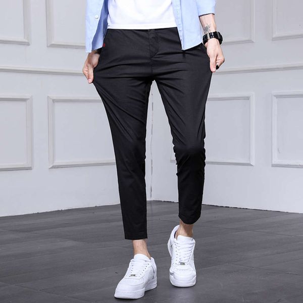 casual young slim elastic small straight fashion capris students versatile men's pants, Black
casual young slim elastic small straight fashion capris students versatile men's pants, Black