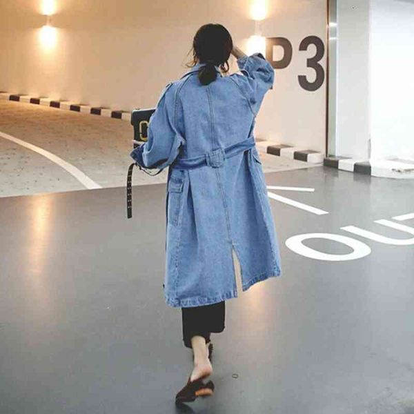 Women's Trench Coats Oversize Casual Cowboy for Women Loose Outwear Long Denim Jean Single-breasted Female Clothes FC579 A5Hi# P968, Tan;black
Women's Trench Coats Oversize Casual Cowboy for Women Loose Outwear Long Denim Jean Single-breasted Female Clothes FC579 A5Hi# P968, Tan;black