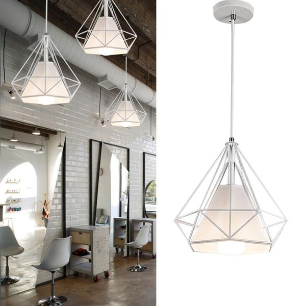 chandelier e27 diamond shape iron cage lighting for restaurant room decor pendant lamp lights home decorative 
chandelier e27 diamond shape iron cage lighting for restaurant room decor pendant lamp lights home decorative