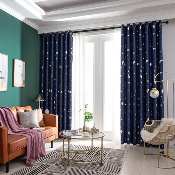 curtain & drapes 1 pc simple fashion window charming silver stars moon punching heat insulation blackout -100x250cm (
curtain & drapes 1 pc simple fashion window charming silver stars moon punching heat insulation blackout -100x250cm (