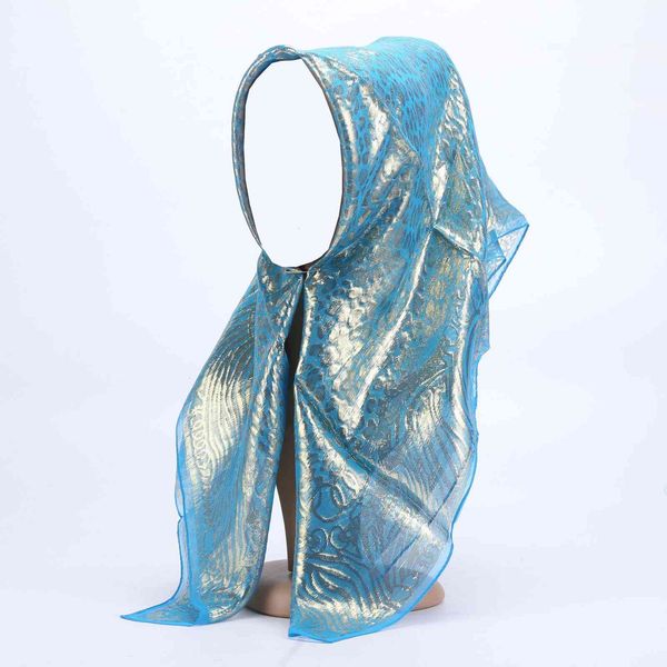 b477-2 national style cap women's scarf jacquard square accsori scarf, Blue;white
b477-2 national style cap women's scarf jacquard square accsori scarf, Blue;white