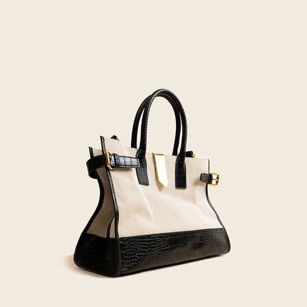 designer bags niche design canvas contrast crocodile pattern large capacity tote bag single shoulder portable commuting new winter women s l
designer bags niche design canvas contrast crocodile pattern large capacity tote bag single shoulder portable commuting new winter women s l