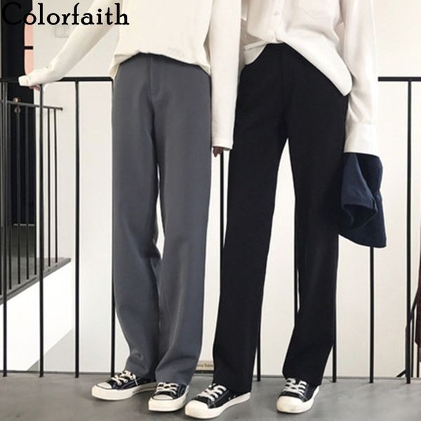 colorfith 2021 utumn winter women pnts stright high wist loose knitting ice koren style csul blck long pnts p9060, Black;white
colorfith 2021 utumn winter women pnts stright high wist loose knitting ice koren style csul blck long pnts p9060, Black;white