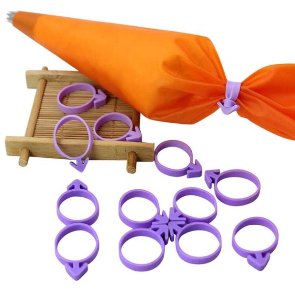 12pcs/set silicone sealing circle clip icing bag buckle strap cream pastry bag ties cake baking decorating assistance tool
12pcs/set silicone sealing circle clip icing bag buckle strap cream pastry bag ties cake baking decorating assistance tool