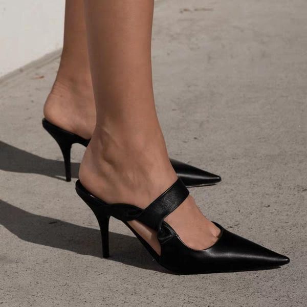 slippers 2021 summer fashion women solid mules pointed toe high heels slides outside ladies shoes woman flip flops zapatillas, Black
slippers 2021 summer fashion women solid mules pointed toe high heels slides outside ladies shoes woman flip flops zapatillas, Black