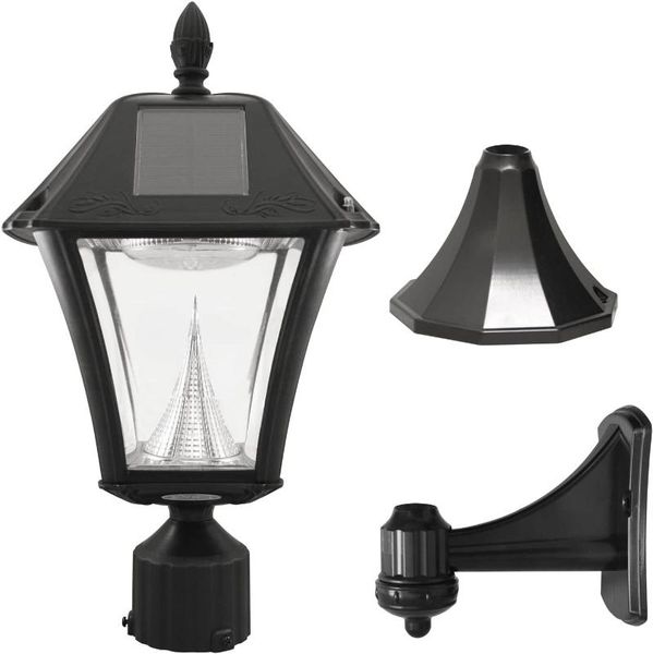 solar lamps gama sonic gs-105fpw-bw baytown ii, outdoor light and 3" pole pier & wall mount kits, lamp only, bright white led, black
solar lamps gama sonic gs-105fpw-bw baytown ii, outdoor light and 3" pole pier & wall mount kits, lamp only, bright white led, black