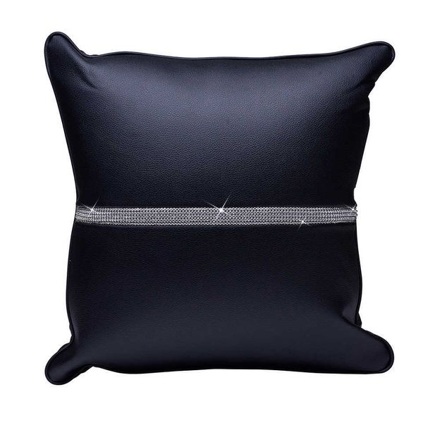 car back support lumbar pillow pu lumbar support cushion car headrest pillow head neck rest cushion