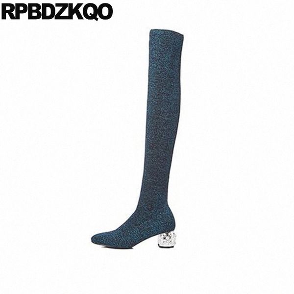 knit blue shoes thigh high boots for plus size women sock rhinestone chunky 41 ladies pearl 10 stretch over the knee slim big b5dx#, Black
knit blue shoes thigh high boots for plus size women sock rhinestone chunky 41 ladies pearl 10 stretch over the knee slim big b5dx#, Black