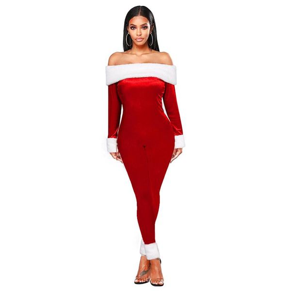 women's jumpsuits & rompers women off shoulder bodycon stretchy jumpsuit lady winter warm fleece plush red festival holiday christmas o, Black;white
women's jumpsuits & rompers women off shoulder bodycon stretchy jumpsuit lady winter warm fleece plush red festival holiday christmas o, Black;white