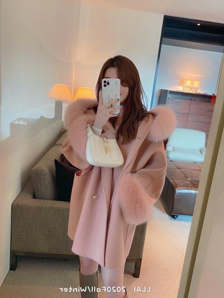 women's wool & blends riches and honour flowers short paragraph double-sided cloth cashmere woolen coat gentle temperament winter, Black
women's wool & blends riches and honour flowers short paragraph double-sided cloth cashmere woolen coat gentle temperament winter, Black