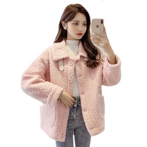 korean lamb wool coat women's 2021 autumn winter fashion plush short medium and long clothes, Black;brown
korean lamb wool coat women's 2021 autumn winter fashion plush short medium and long clothes, Black;brown
