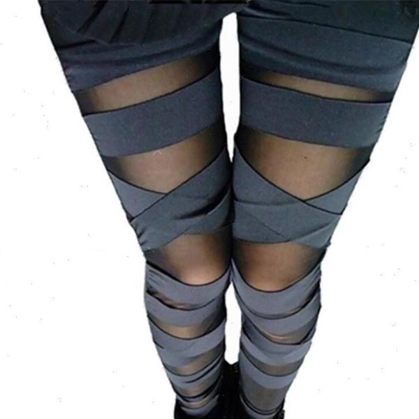 fashion women summer legging see through stripe cross tie up nine points women leggings thin slim bandage leggings, Black
fashion women summer legging see through stripe cross tie up nine points women leggings thin slim bandage leggings, Black