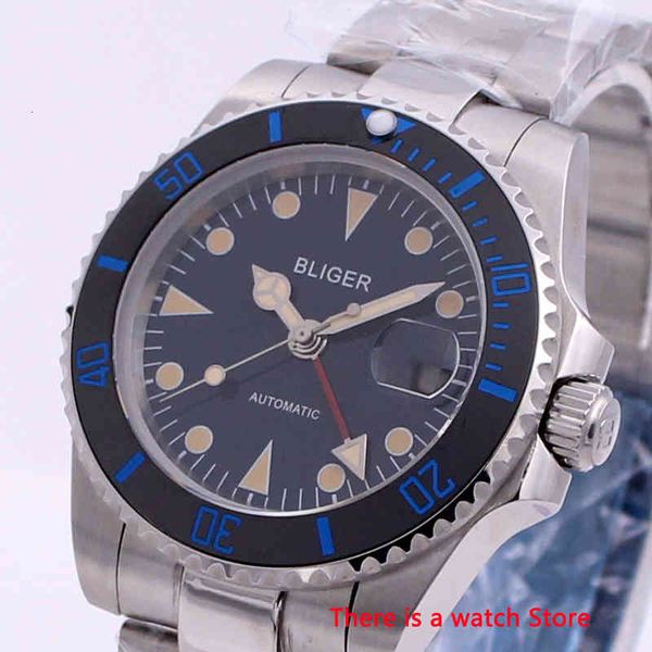 automatic mm bliger mechanical 40 men clock luxury sapphire crystal vintage gmt lightning waterproof clocks men, Slivery;brown
automatic mm bliger mechanical 40 men clock luxury sapphire crystal vintage gmt lightning waterproof clocks men, Slivery;brown