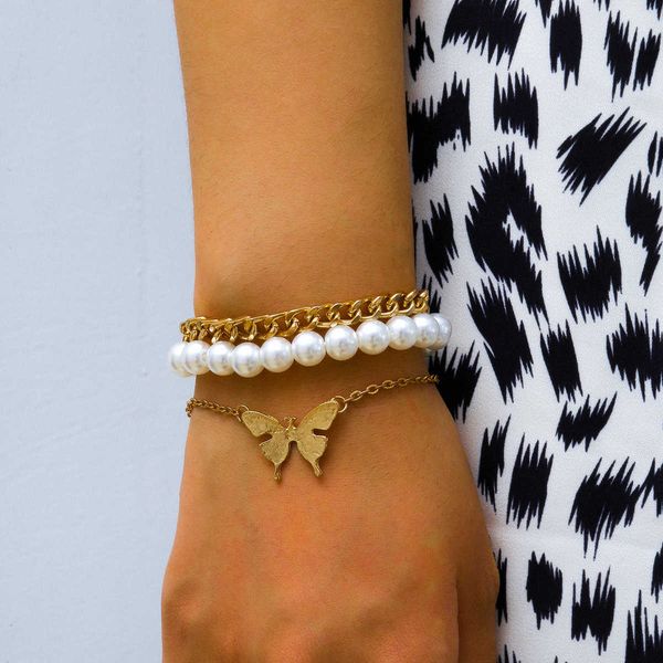 creative jewelry, simple personality, pearl like hand adornment, women's net red, same alloy butterfly bracele, Silver
creative jewelry, simple personality, pearl like hand adornment, women's net red, same alloy butterfly bracele, Silver