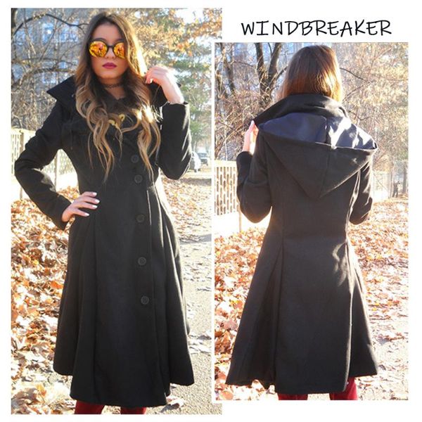 women's trench coats needbo fashion long women coat winter autumn overcoat windbreaker female casual button ladies outwear, Tan;black
women's trench coats needbo fashion long women coat winter autumn overcoat windbreaker female casual button ladies outwear, Tan;black
