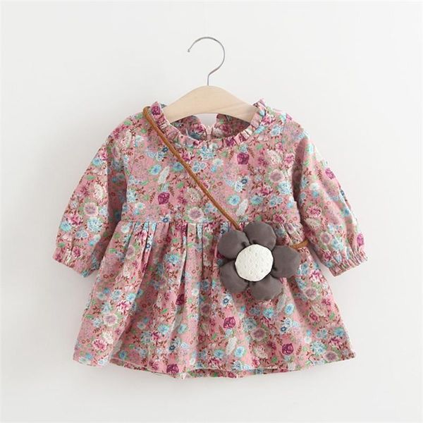 girl's dresses 2021 spring children wear clothes korean kids long sleeves cotton dress leisure fashion flowers girl princess with bag, Red;yellow
girl's dresses 2021 spring children wear clothes korean kids long sleeves cotton dress leisure fashion flowers girl princess with bag, Red;yellow
