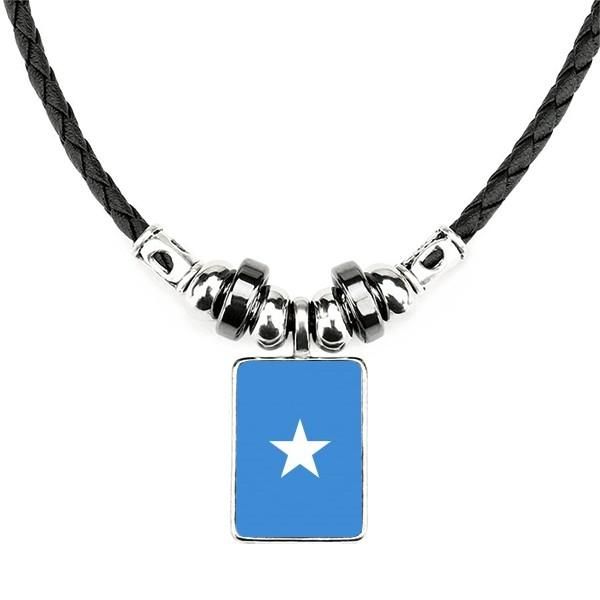 pendant necklaces somali national flag africa country necklace handmade leather rope, Silver
pendant necklaces somali national flag africa country necklace handmade leather rope, Silver