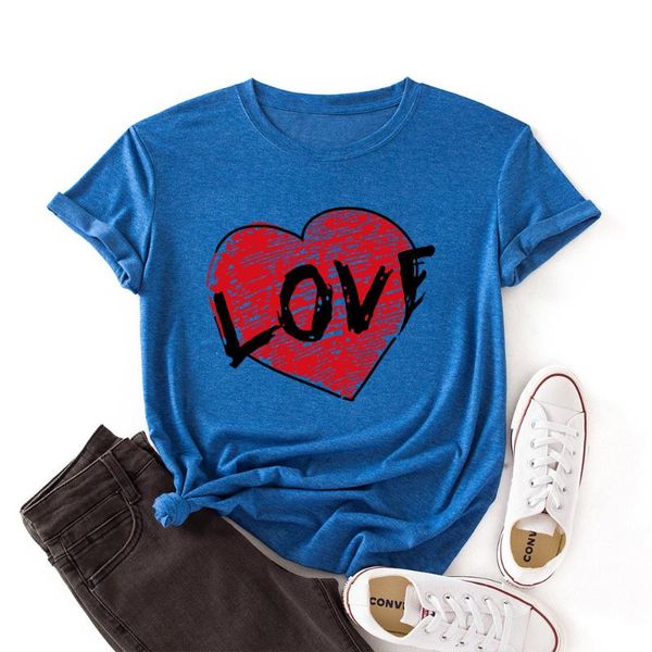 women's t-shirt red heart letter print women tshirt fashion casual o neck female t shirt 90s lady yong girl valentine's day gifts, White
women's t-shirt red heart letter print women tshirt fashion casual o neck female t shirt 90s lady yong girl valentine's day gifts, White