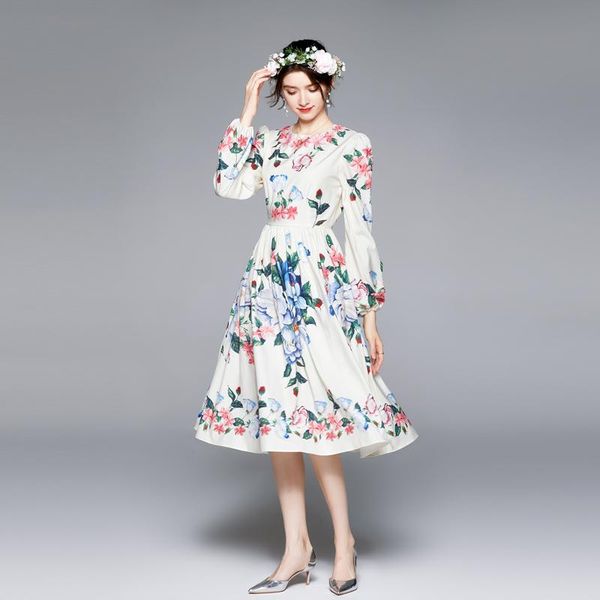 casual dresses 2021 fall summer fashion designer runway ladies midi dress o-neck long sleeve colorful floral print elgant party vestidos, Black;gray
casual dresses 2021 fall summer fashion designer runway ladies midi dress o-neck long sleeve colorful floral print elgant party vestidos, Black;gray
