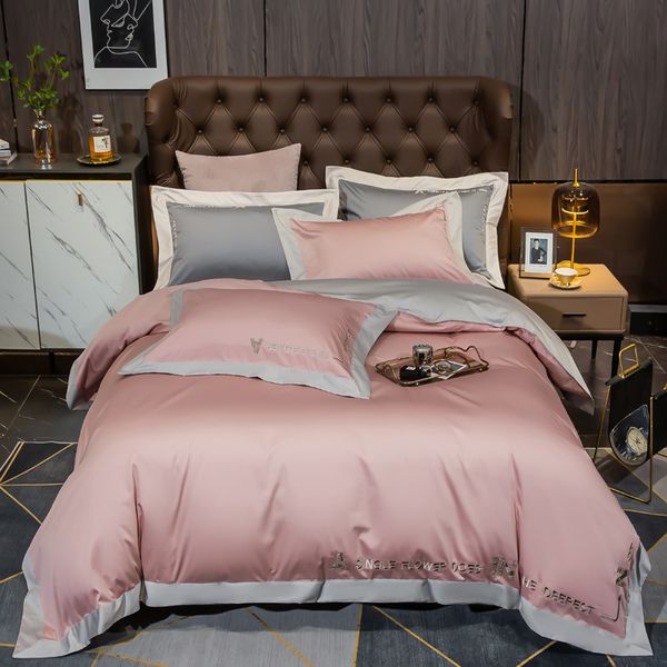 high end light luxury 140 thread count long staple cotton four all cotton satin embroidery student three piece set fitted sheet
high end light luxury 140 thread count long staple cotton four all cotton satin embroidery student three piece set fitted sheet