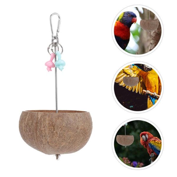 other bird supplies coconut shell feeder outdoor food container hanging parrot
other bird supplies coconut shell feeder outdoor food container hanging parrot