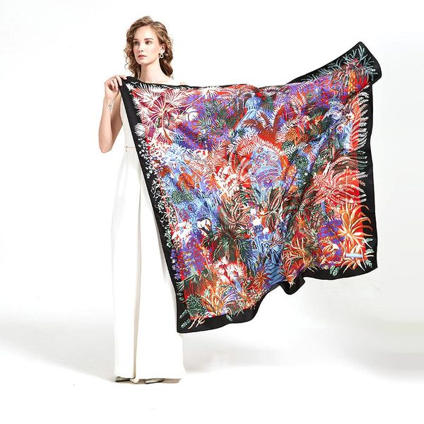 scarves 130*130cm twill silk scarf women summer square 130cm designer scarfs big foulard en soie, Blue;gray
scarves 130*130cm twill silk scarf women summer square 130cm designer scarfs big foulard en soie, Blue;gray